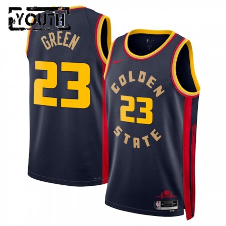 Dres Golden State Warriors Draymond Green Nike 2024-25 City Edition Navy Swingman - Dječji